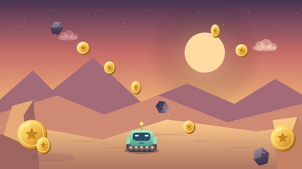 Glimmer Run gameplay scene 1