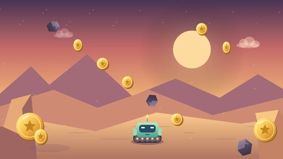 Glimmer Run gameplay scene 2